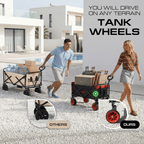 Compact Electric Camping Cart – Dual Motor & Foldable Design