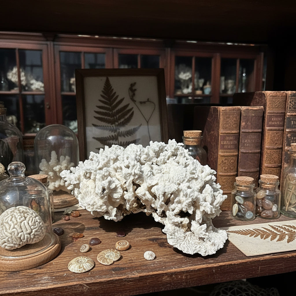Vintage Merulina Coral Specimen - Coastal Home Decor (Merulina ampliata)