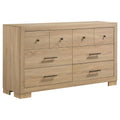 Arielle 6-drawer Bedroom Dresser Cabinet Light Oak
