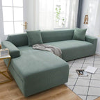 Elegant Elastic Sofa Covers Set for Living Room Chaise Lounge L Shape Corner Stretch Couch Armchair Slipcover Furniture Protector Shaped Sofa Cover Sectional Couch Cover for Living Room Fabric Chaise Lounge Slipcover