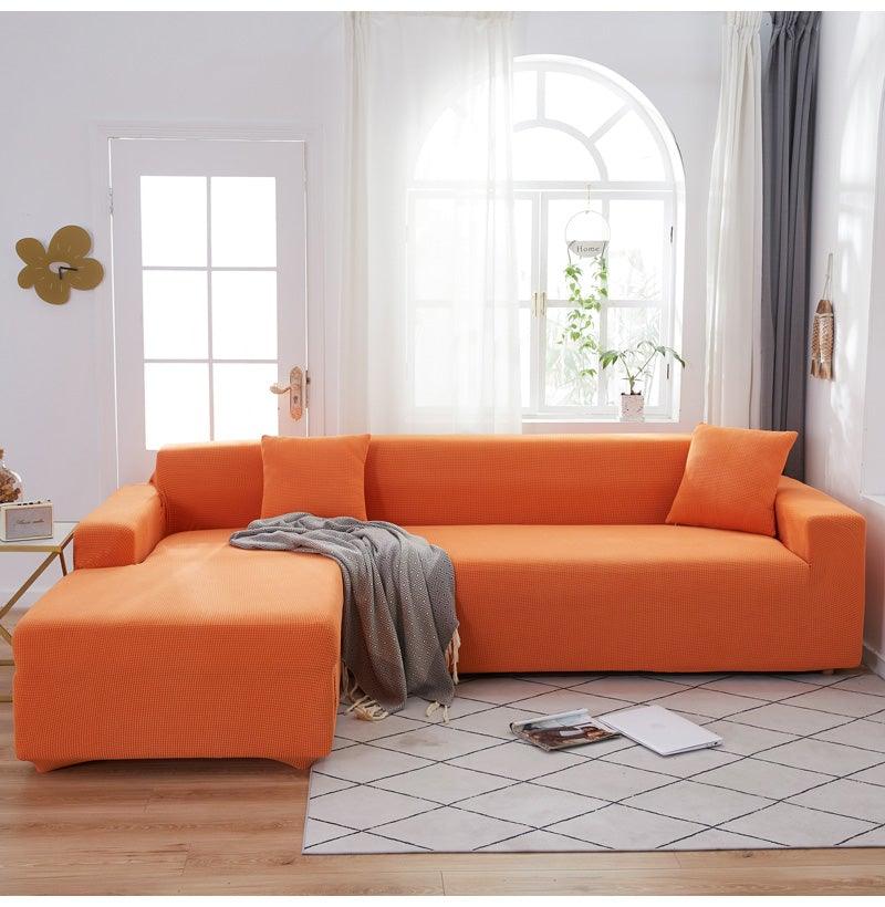 Elegant Elastic Sofa Covers Set for Living Room Chaise Lounge L Shape Corner Stretch Couch Armchair Slipcover Furniture Protector Shaped Sofa Cover Sectional Couch Cover for Living Room Fabric Chaise Lounge Slipcover