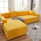 Elegant Elastic Sofa Covers Set for Living Room Chaise Lounge L Shape Corner Stretch Couch Armchair Slipcover Furniture Protector Shaped Sofa Cover Sectional Couch Cover for Living Room Fabric Chaise Lounge Slipcover