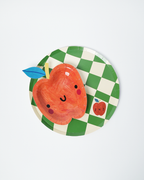 Little Chef Checkered Party Plates (9 Inch, 12 Count) | Kids Cooking Birthday Party Supplies | Colorful Checkerboard Paper Plates