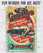 My Garage My Rules - Metal Sign