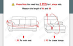 Stretchable Couch Cover Lounge  Sofa Slipcover  Furniture Cover Machine Washable Elasticated Sofa Covers Chaise Longue For Living Room Corner Armchair Elastic Cushion Couch Furniture 3 Seater Slipcover For Home